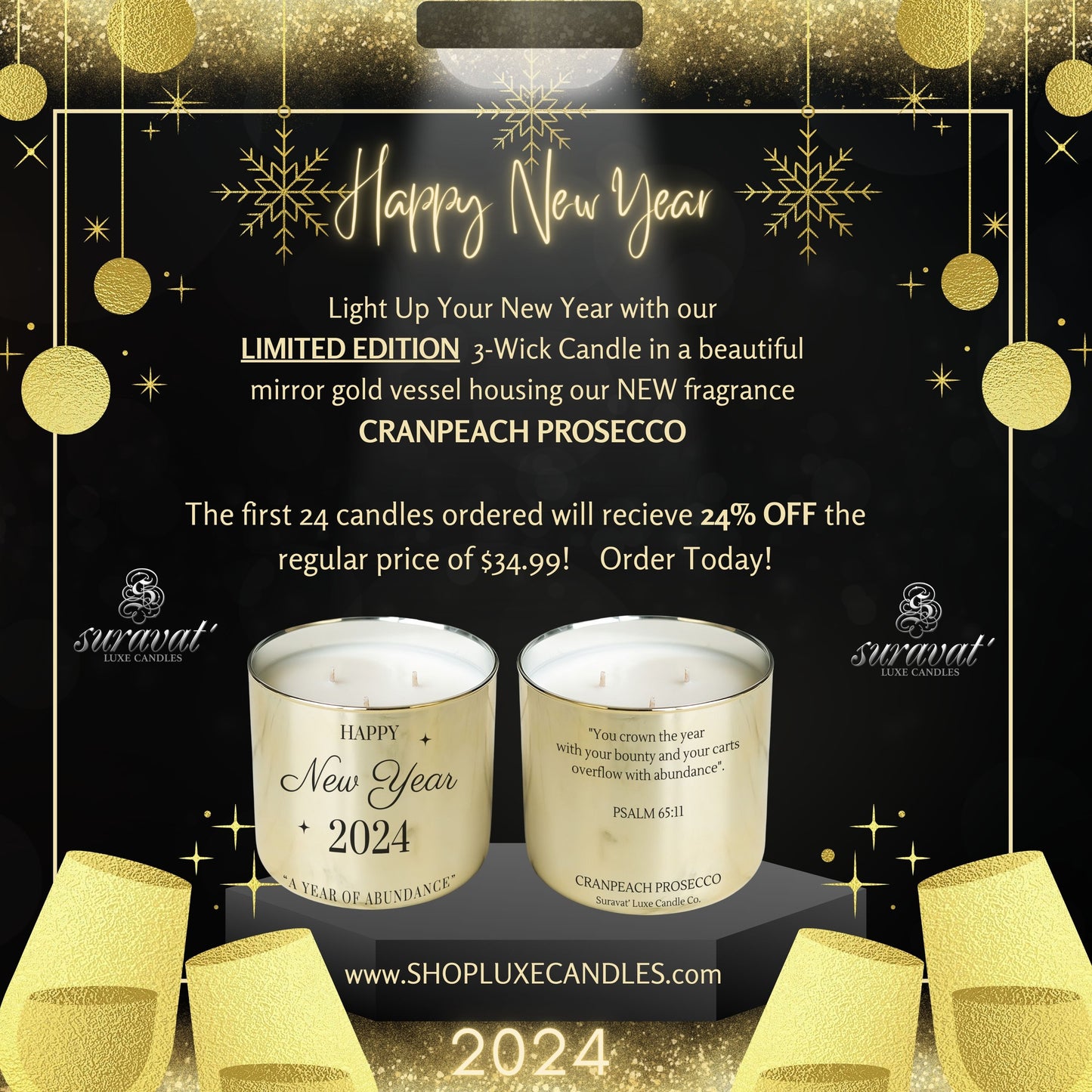 LIMITED EDITION: 2024 New Year Candle